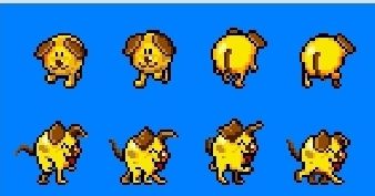 Chomp Chomp's sprites from Pac-Man 2: The New Adventures