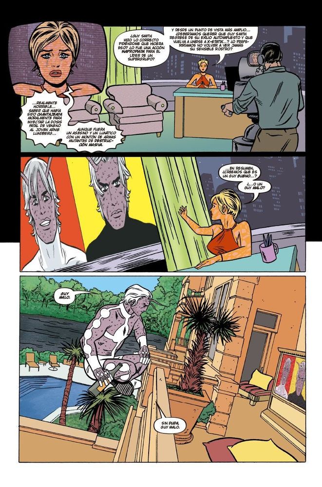 Página del cómic ‘X-Statix’, de Peter Milligan y Mike Allred.
