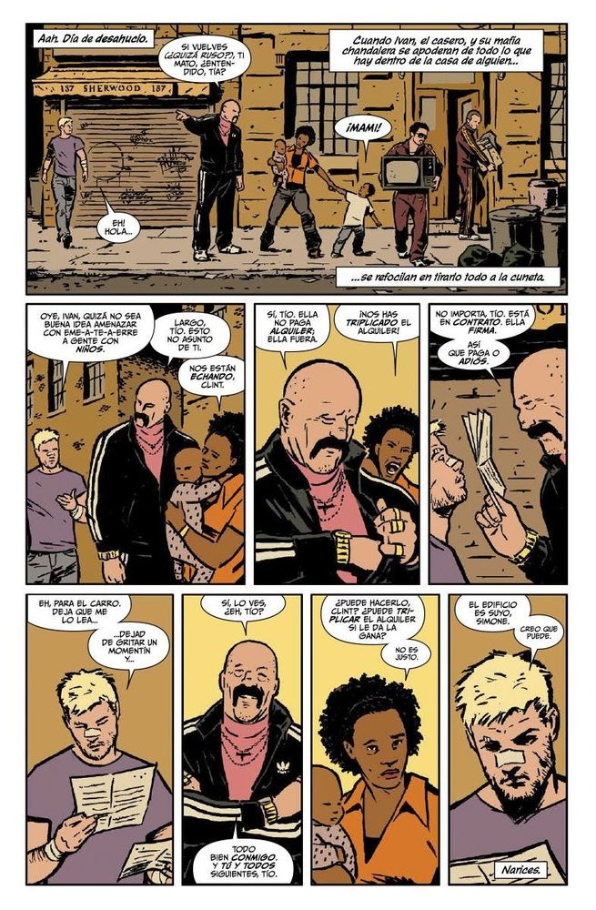 Página del cómic ‘Ojo de Halcón’ ilustrada por David Aja.
