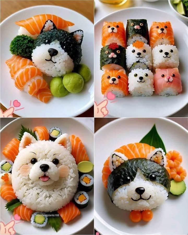 Sushi or pupper? 🍣🐶 Either way, I'm eating it with love… but also a tiny bit of guilt. 😂 #TooCuteToEat #DoggoSushi #FoodieDilemma