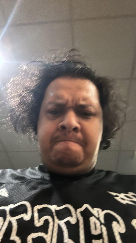 Fat man struggling 