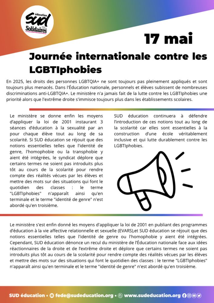 Recto du tract - Lien de lecture plus bas