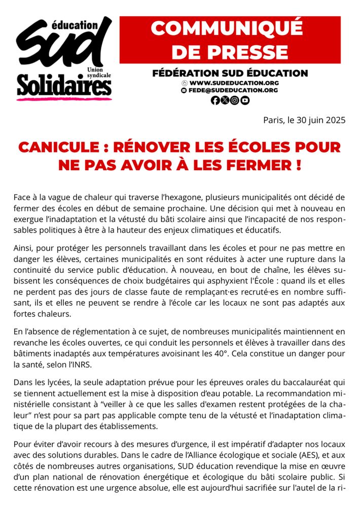 https://www.sudeducation.org/communiques/canicule-renover-les-ecoles-pour-ne-pas-avoir-a-les-fermer/