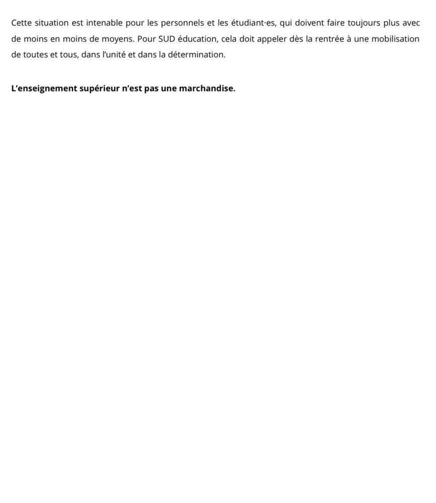 ➡️ Lire le communiqué de SUD éducation : https://www.sudeducation.org/communiques/projet-de-loi-modernisation-et-regulation-de-lenseignement-superieur-un-scandale-democratique-un-pas-supplementaire-dans-la-destruction-du-service-public-de-lesr/