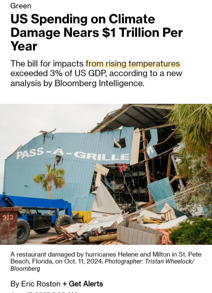US Spending on Climate Damage Nears $1 Trillion Per Year

The bill for impacts from rising temperatures exceeded 3% of US GDP, according to a new analysis by Bloomberg Intelligence.