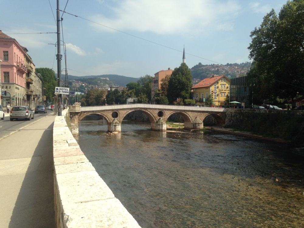 The Latin Bridge, Sarajevo, near where Archduke Franz Ferdinand was shot, sparking World War I 