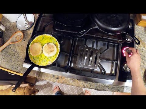 Late Night One Pan Egg Sandwich