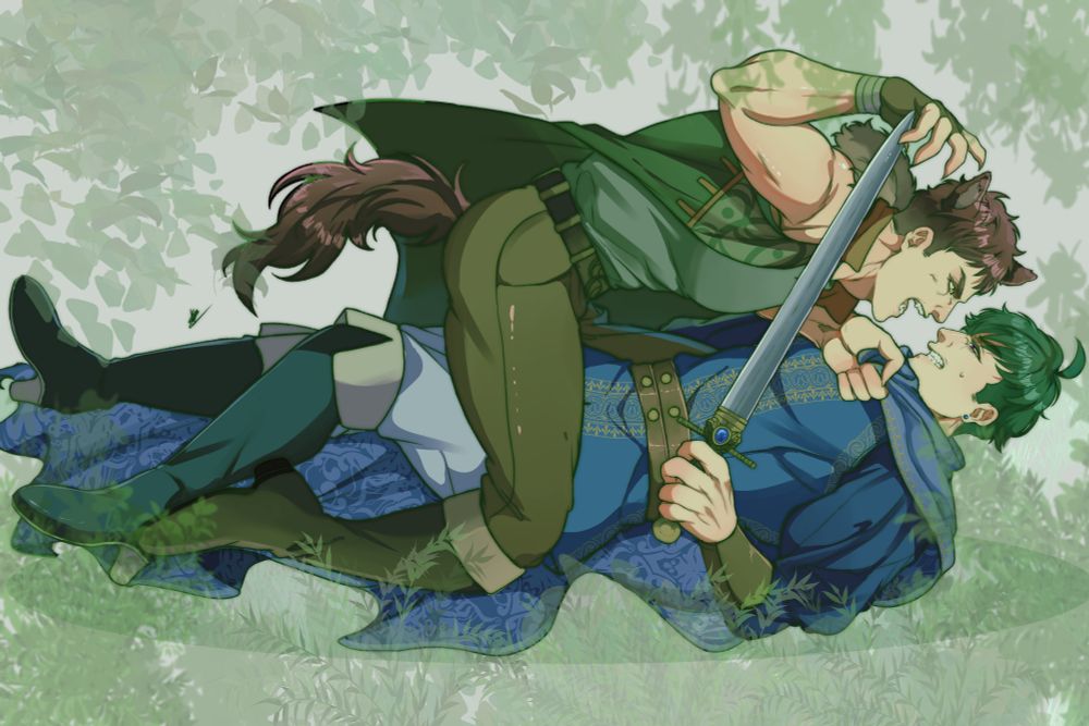 wolfgang and louie fighting in a very homosexual way