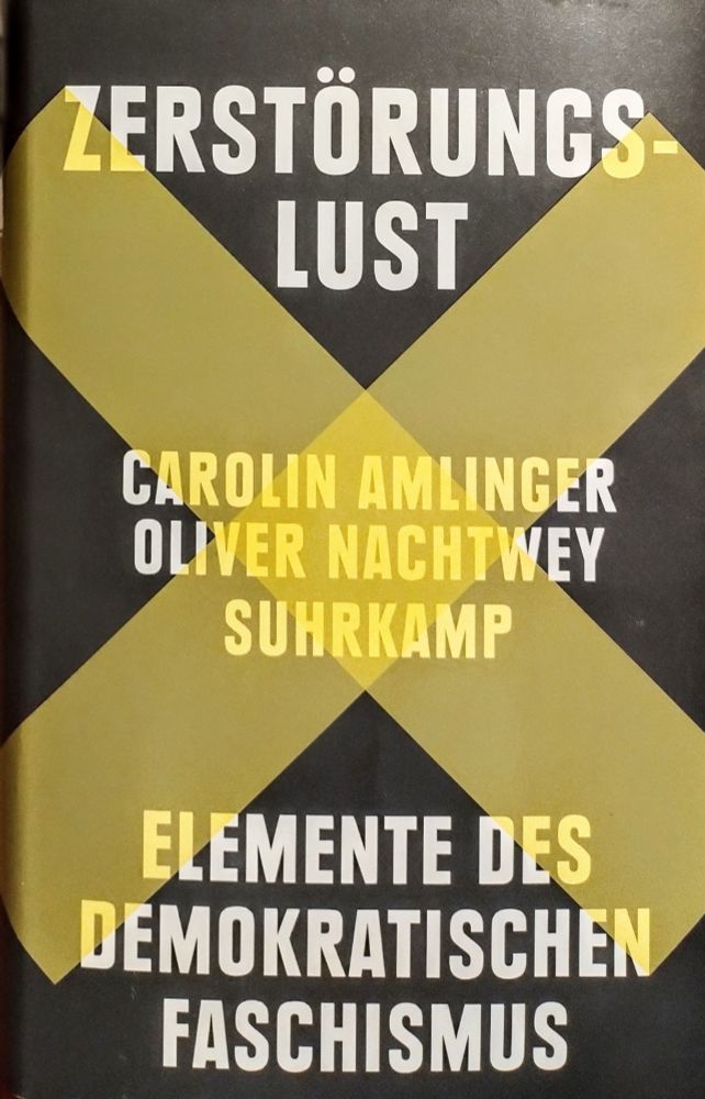 Carolin Amlinger/Oliver Nachtwey: Zerstörungslust, Berlin: Suhrkamp, 2025