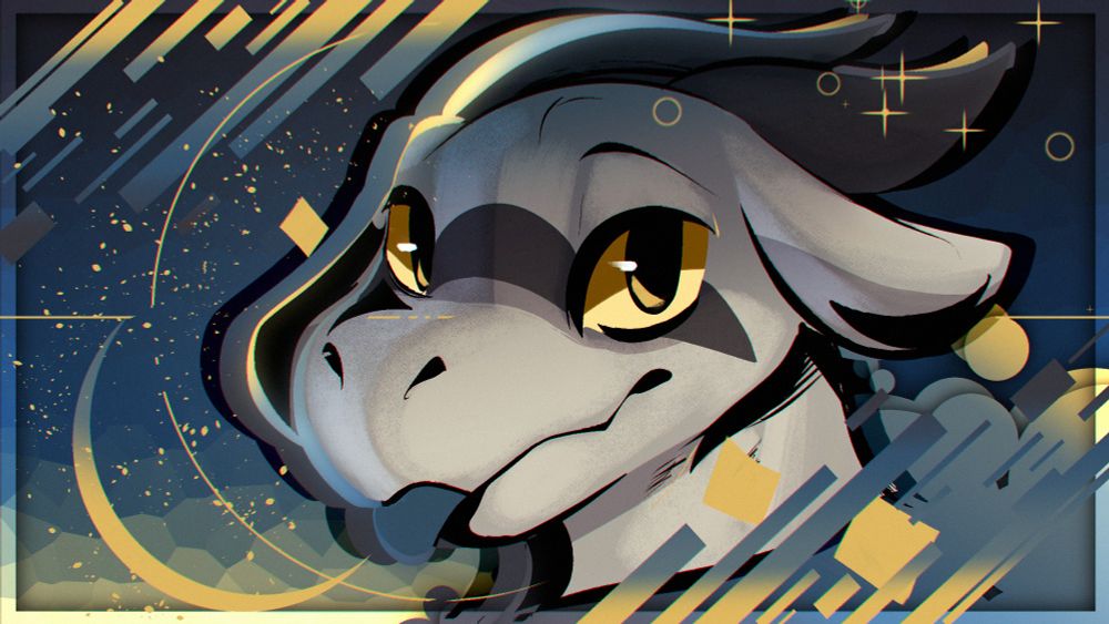 Headshot of Azi, my kobold sona
