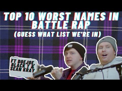 TOP 10 WORST NAMES IN BATTLE RAP | GUESS WHAT LIST WE'RE IN | CAMMYGBR