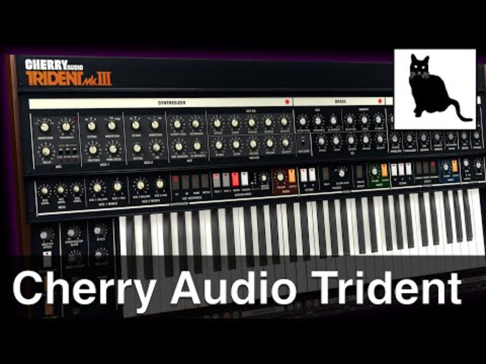 Cherry Audio Trident: a classic cinematic synthesizer reborn!