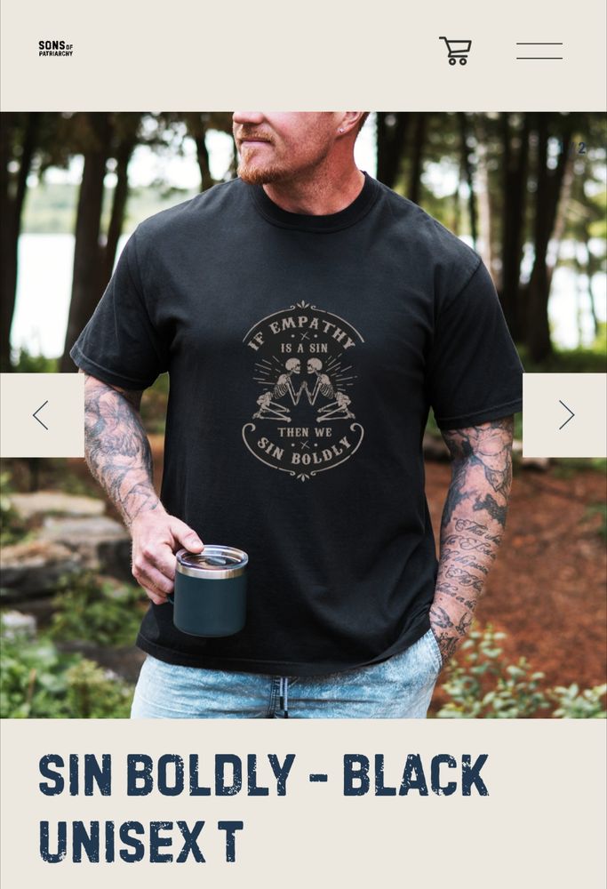 A T-shirt with that slogan. 