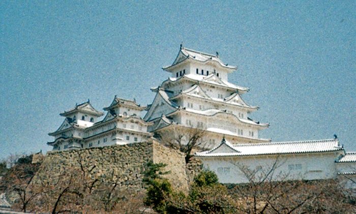 Château d'Himeji vu de loin.