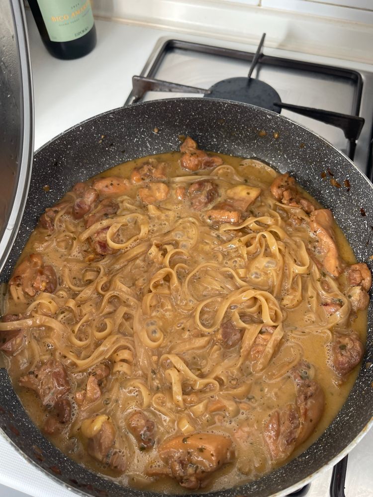 Todo ya hecho y bien cremosito.