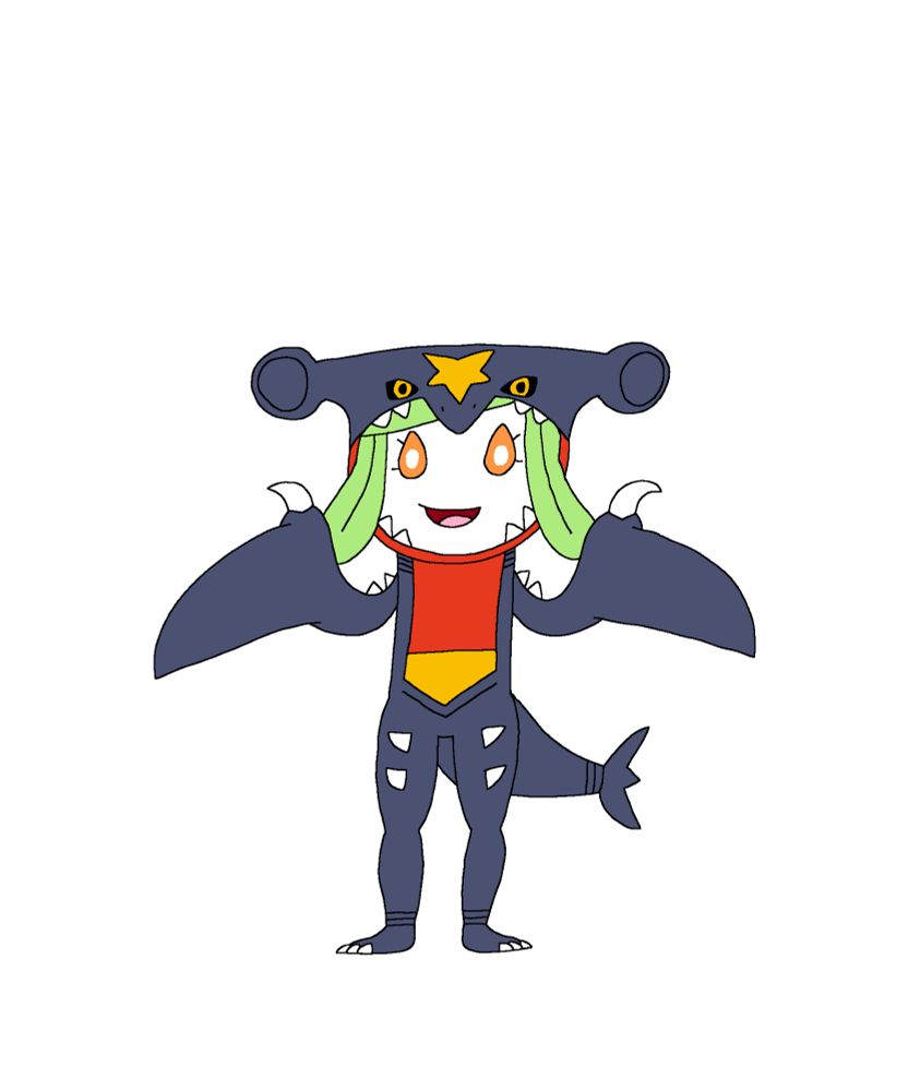 Lily with Garchomp Costume