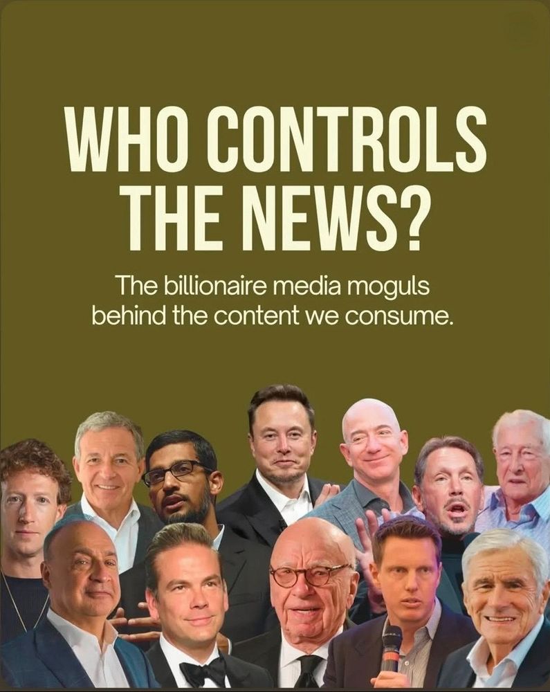 WHO CONTROLS THE NEWS?
The billionaire media moguls behind the content we consume.