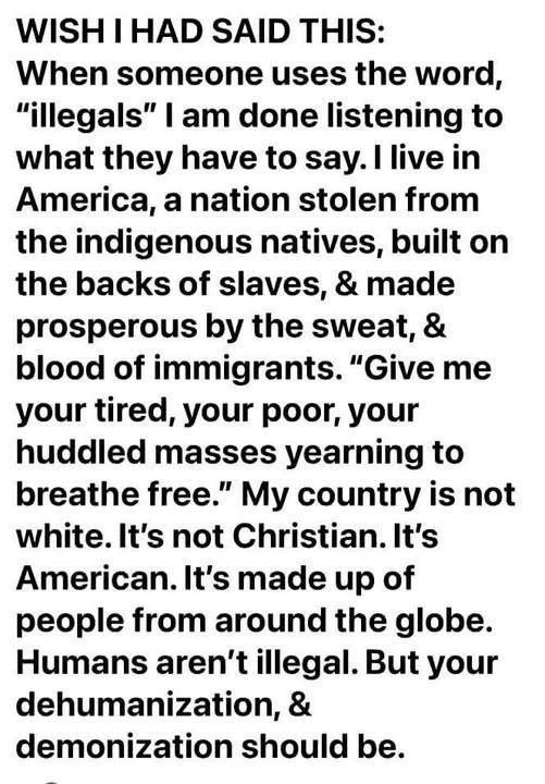 WISH I HAD SAID THIS: When someone uses the word, 