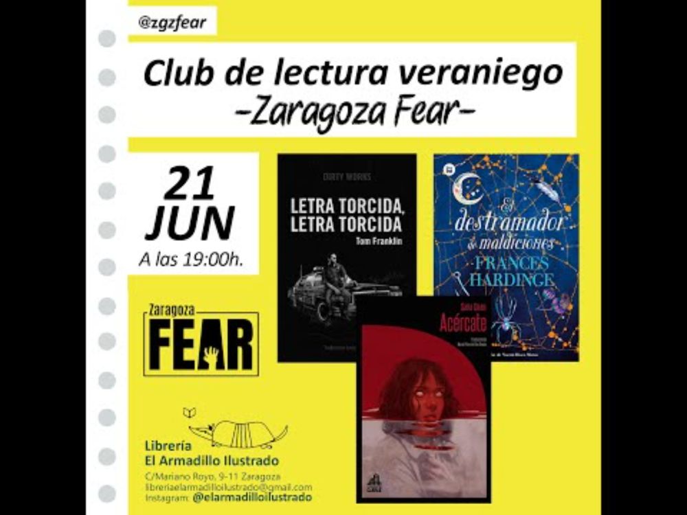 Zaragoza Fear: Club de Lectura Veraniego 2024