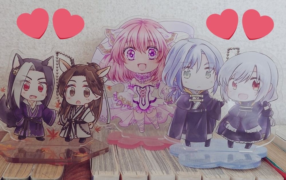 自分＆頂いたアクスタの写真