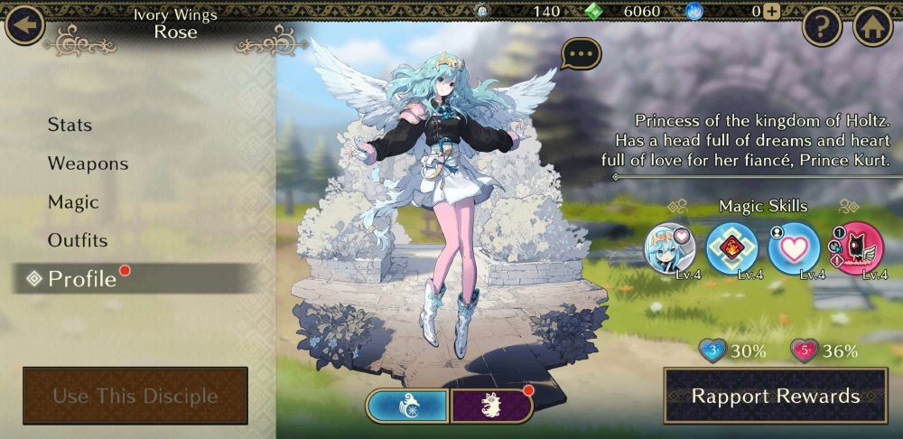 Rose (Light form) from Fire Emblem Shadows.