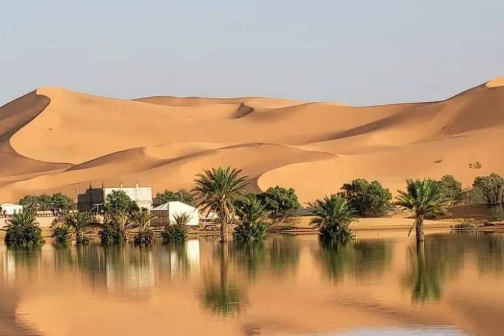 Rios se formam no deserto do Saara após tempestades raras