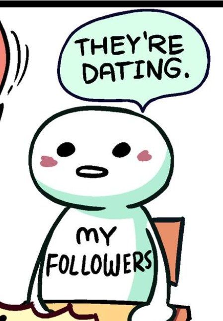 The "they're dating" meme