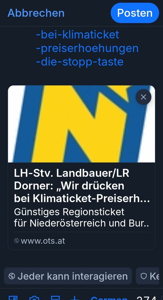 OTS vom Herrn Vizelandeshauptfrau 