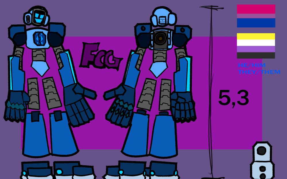 Same but their back and shoulder pads open to show rockets