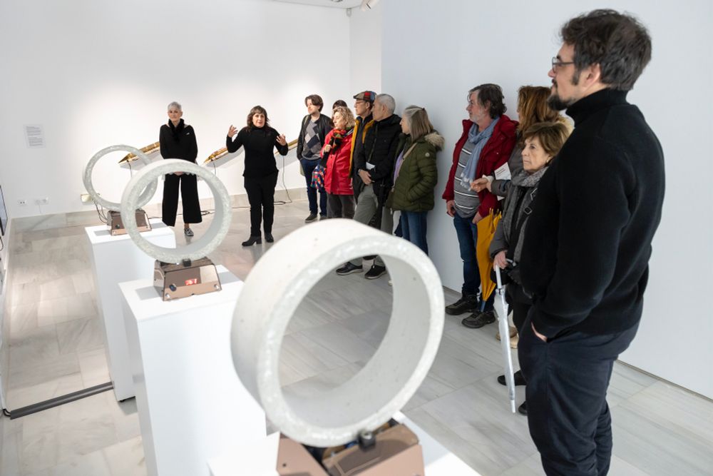 Presentación de la exposición ‘Mecanismos de fascinación’ de Rotor Studio en Villa Elisa, Benicàssim. Foto: Carme Ripollés.