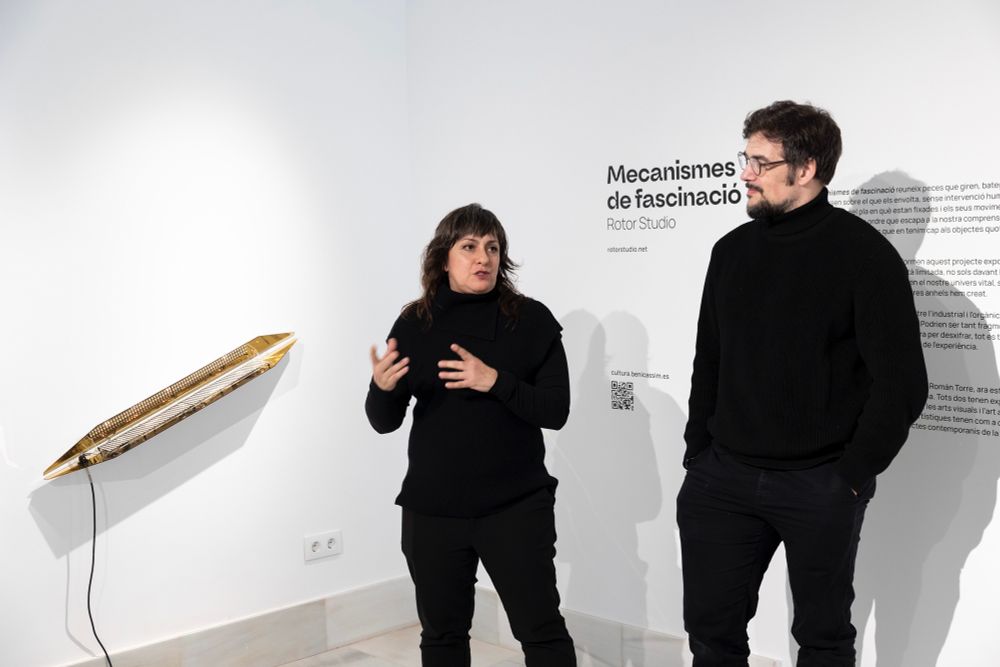 Presentación de la exposición ‘Mecanismos de fascinación’ de Rotor Studio en Villa Elisa, Benicàssim. Foto: Carme Ripollés.