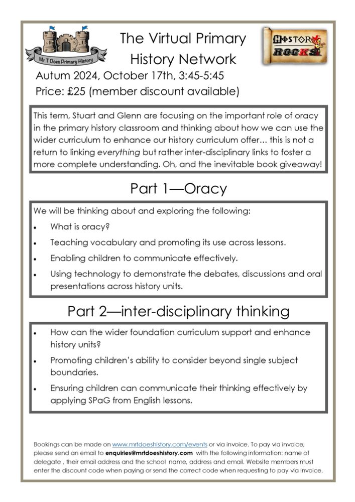 Autumn Primary History Network - Mr T Does History