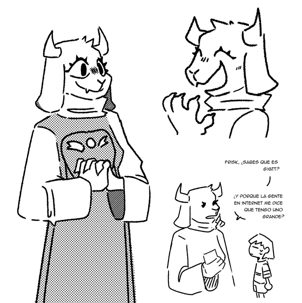 Eng: Frisk, do you know what gyatt means? And why people on the internet says that I have a big one?