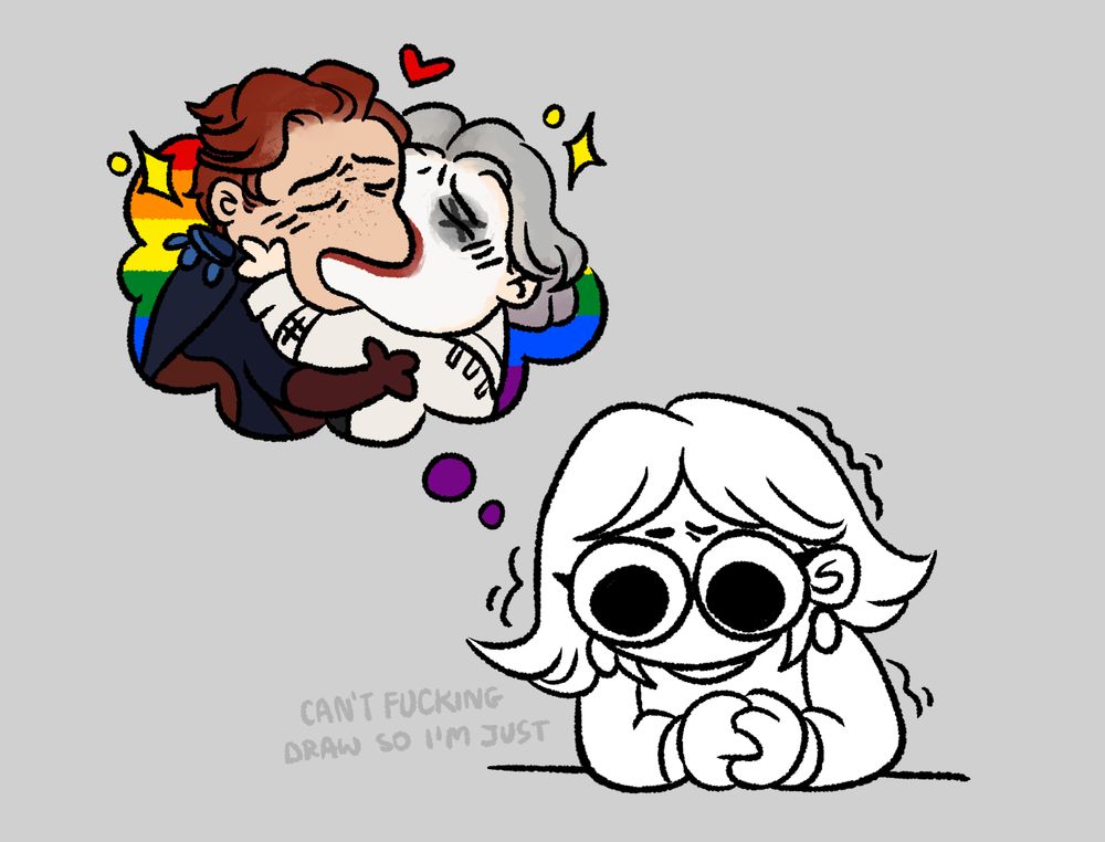 it's just me thinking about my stupid gay ocs