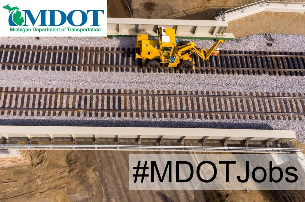 A machine fixes railroad tracks.