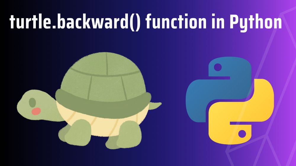 turtle.backward() function in Python
