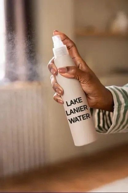 Lake Lanier water in spray bottle 