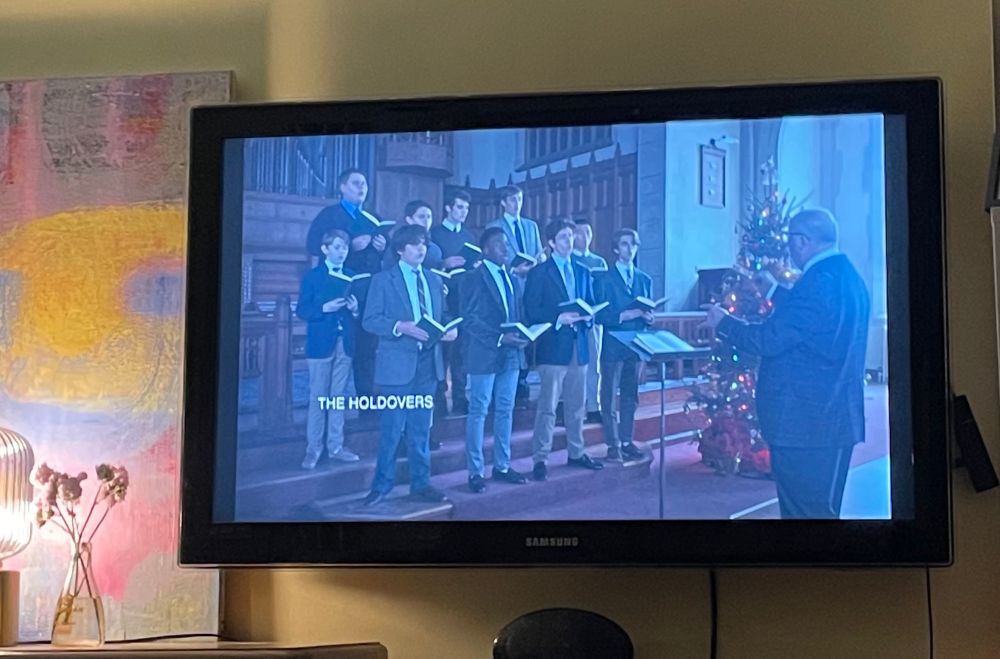 Title card to the film the Holdovers