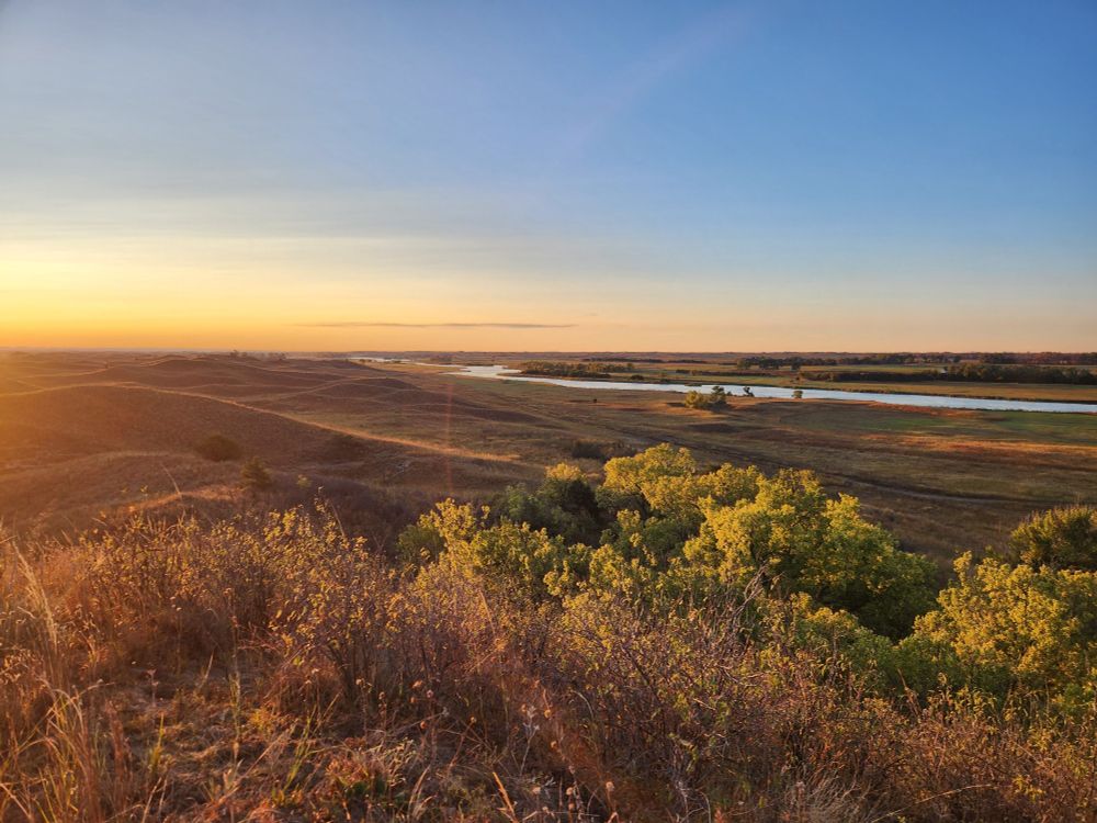 River valley in the Nebraska Sandhills