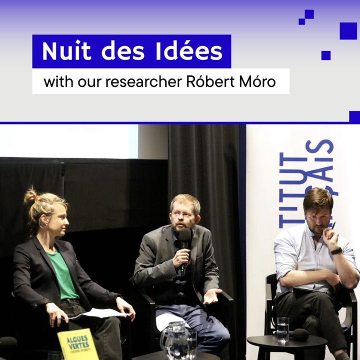 Róbert Móro as one of the panelists during the June edition of Night of Ideas at the French Institute in Slovakia