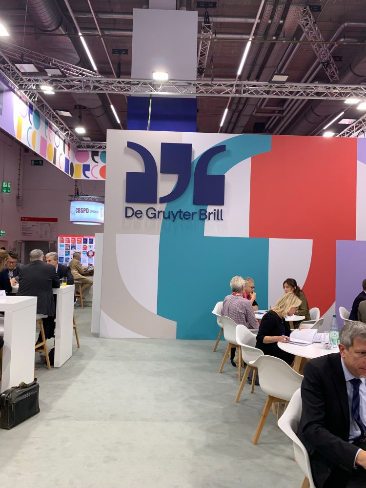 The DGB stand at the book fair. 