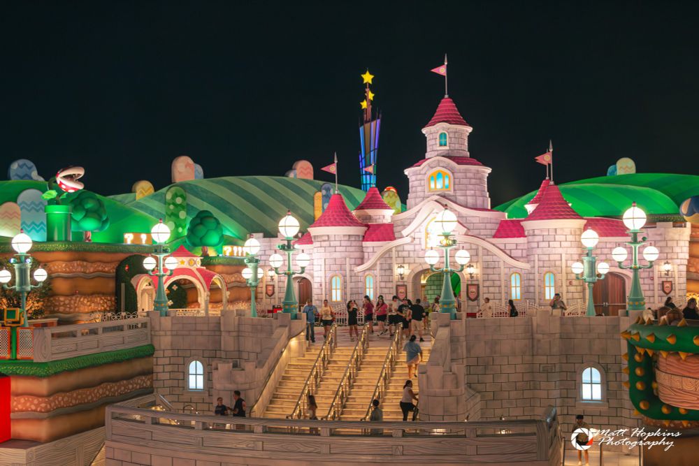 Peach's Castle stands as the entrance to the land