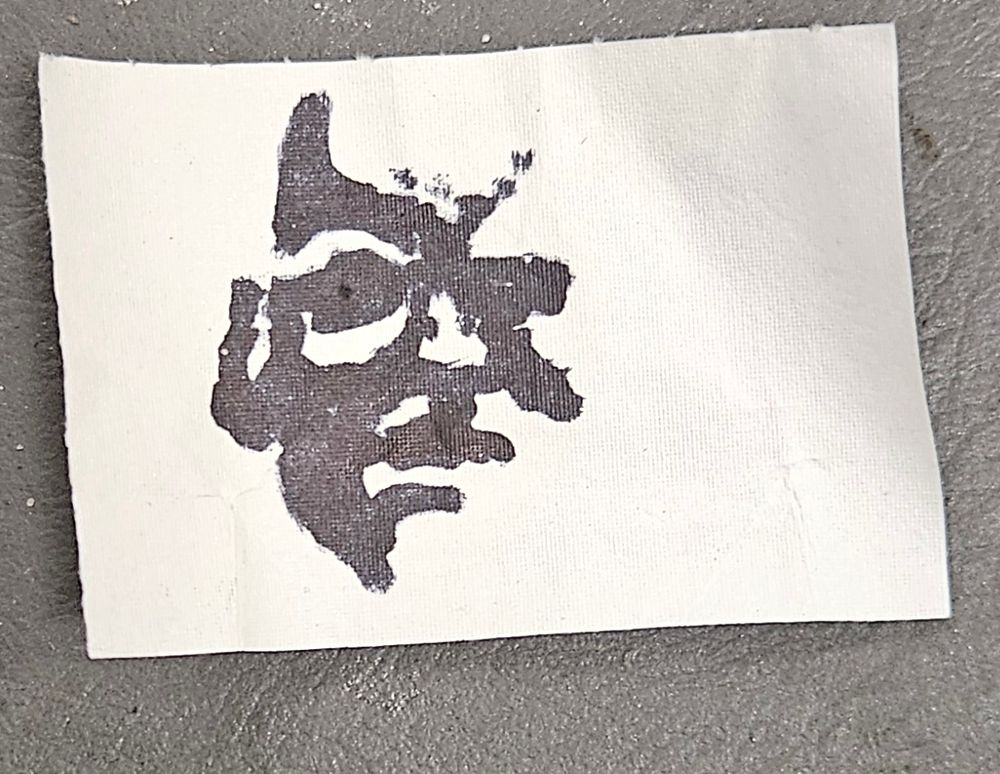 A face made of shadows. 