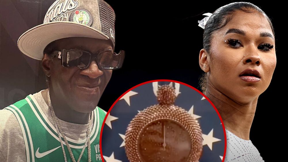 Flavor Flav Gets Custom Bronze Clock For Jordan Chiles After Medal Controversy