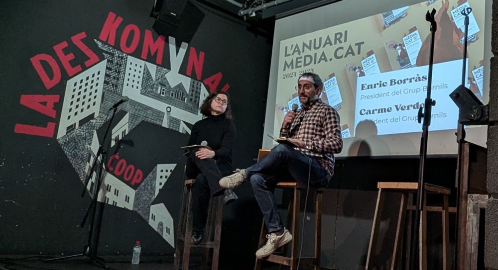 Enric Borràs i Carme Verdoy presenten l'Anuari Mèdia.cat