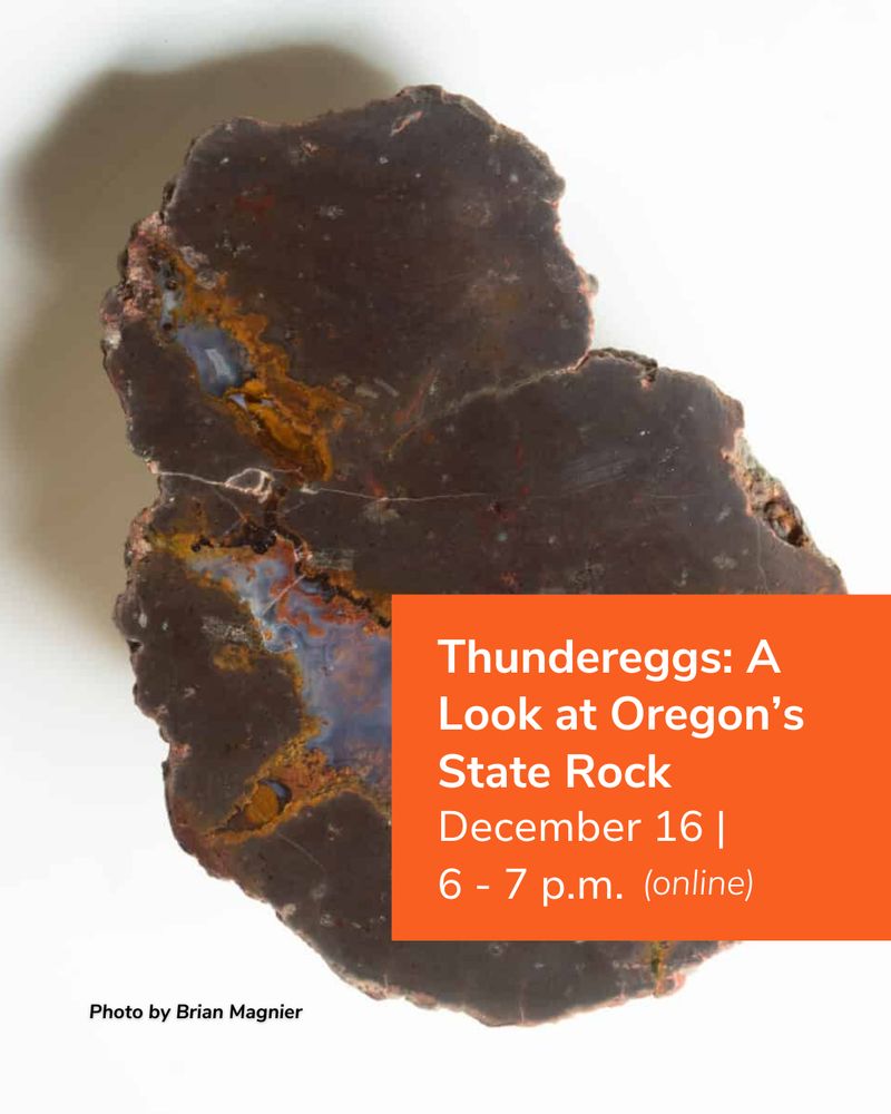 Thunderegg photo. Thundereggs: A Look at Oregon's State Rock Dec. 16 (virtual).
