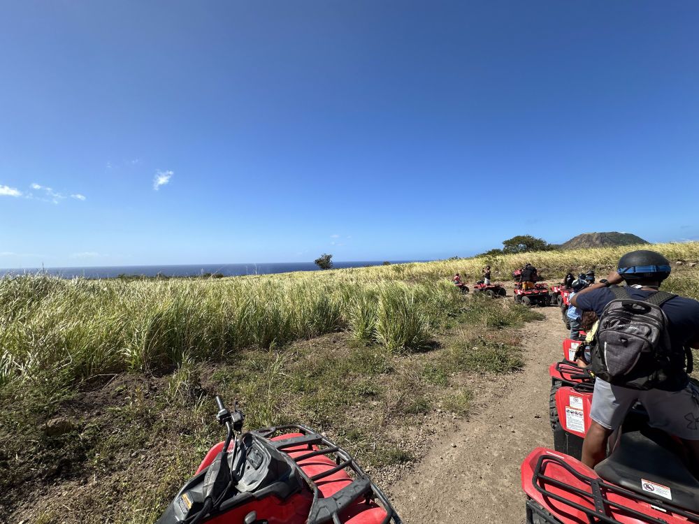 Group of ATVs on Saint Kitts