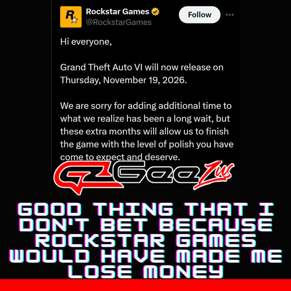 Rockstar Games confirmed a new GTA VI delay