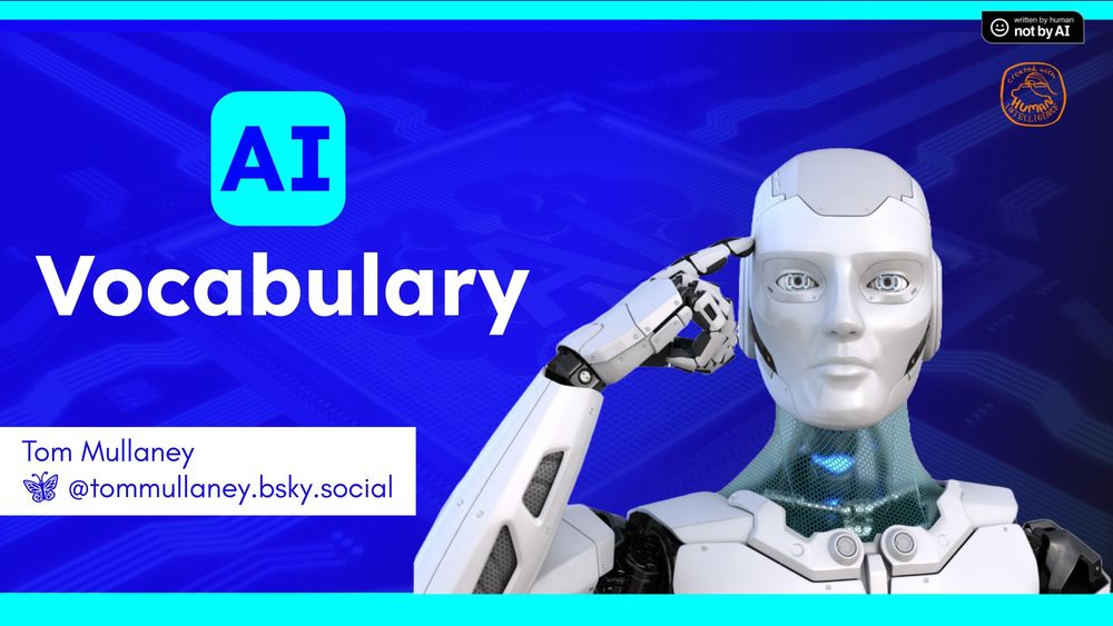 AI vocabulary presentation title slide. 