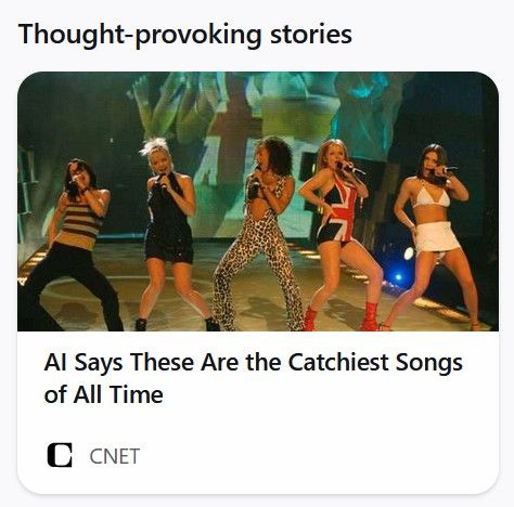 Ai says these are the catchiest song of all time